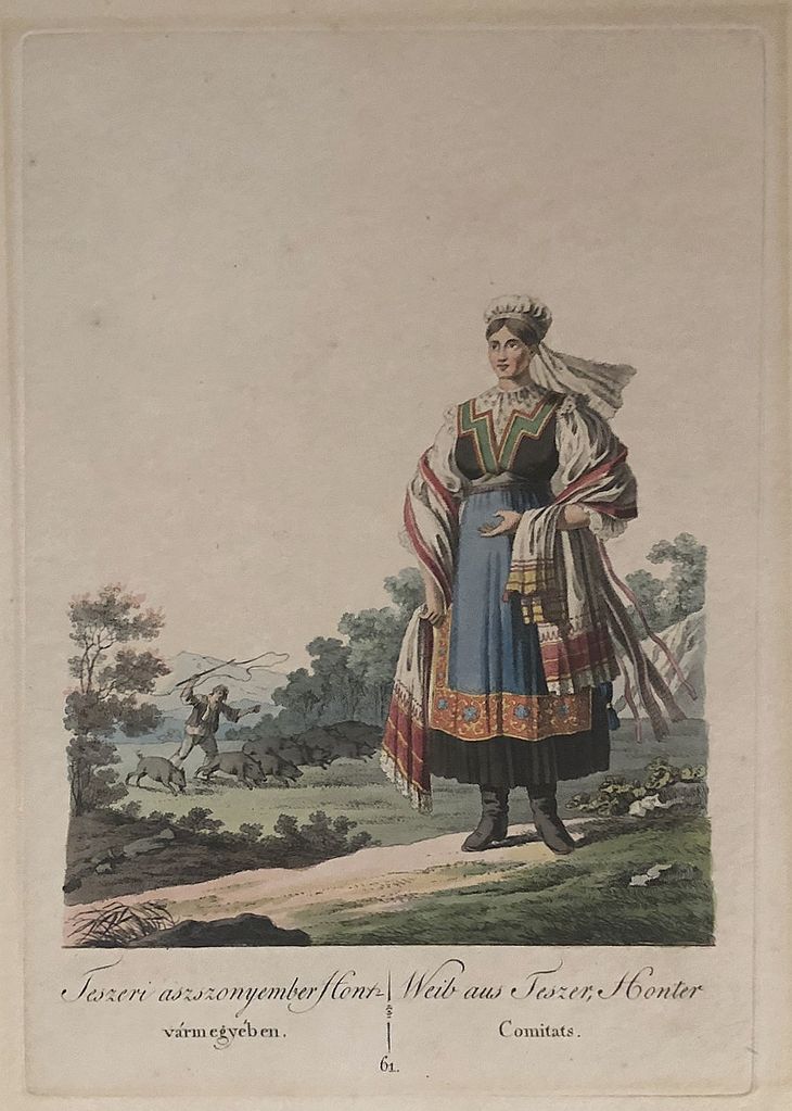 Žena v kroji, Hontianske Tesáre, okres Krupina - 1