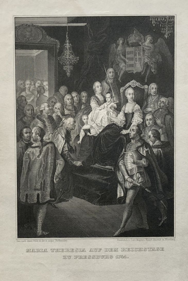 Mária Terézia pred říšskym snemom v septembri 1741 v Bratislave - 1