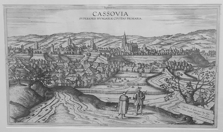 Košice, Cassovia - Braun & Hogenberg - 1